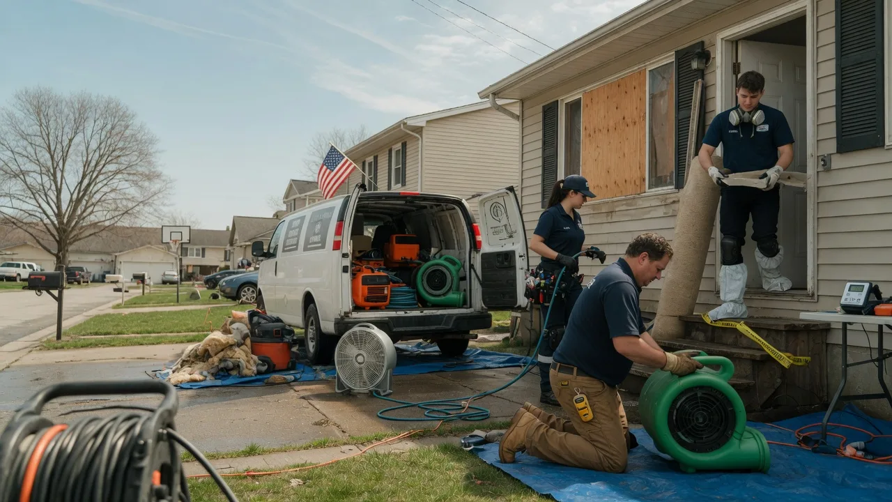 Water Damage Restoration in Mount Auburn, IL near me